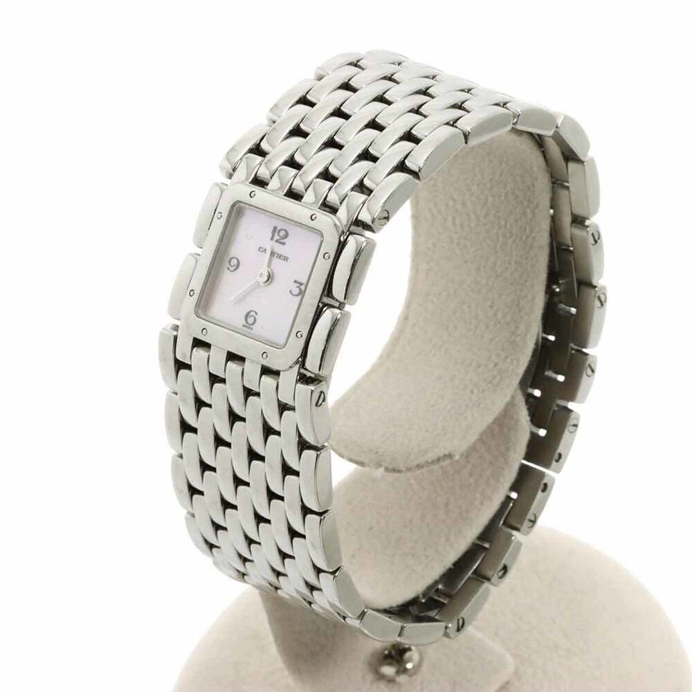 Cartier Panthère Ruban W61003T9 Women's Watch Pink Shell Quartz